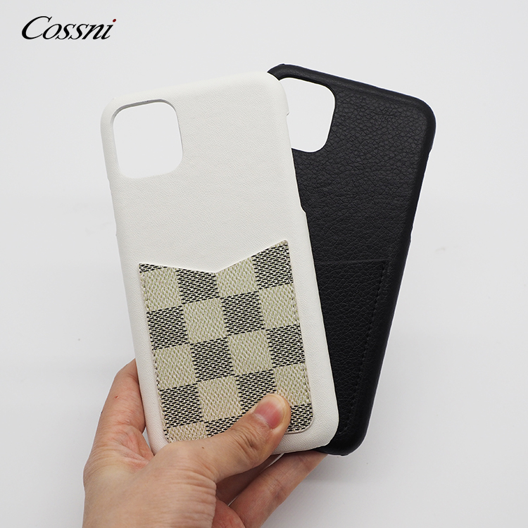 定制真皮手机套，带用于Iphone se xs max 7 plus的口袋卡槽